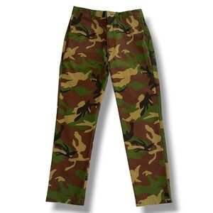 Polo Ralph Lauren Mens 32/30 Camo Straight Fit Mesh Lined Polyester Pants Green